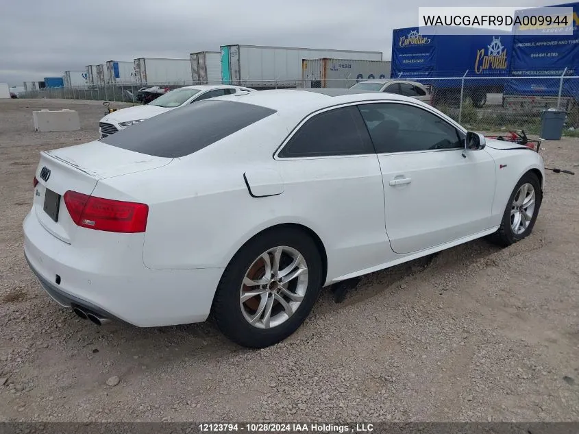 2013 Audi S5 3.0T Premium Plus VIN: WAUCGAFR9DA009944 Lot: 12123794