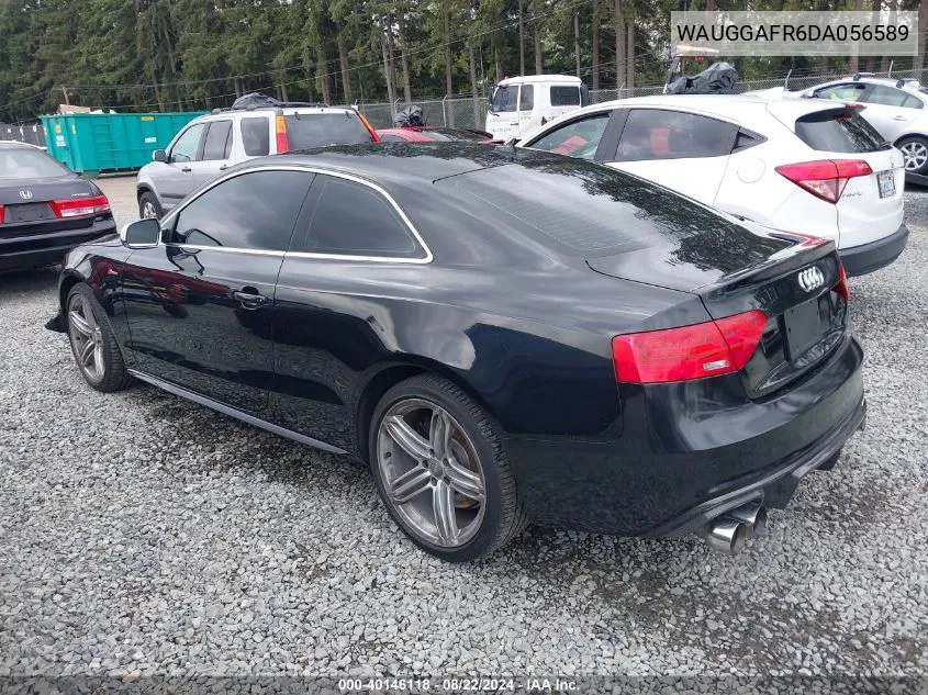 2013 Audi S5 3.0T Premium Plus VIN: WAUGGAFR6DA056589 Lot: 40146118