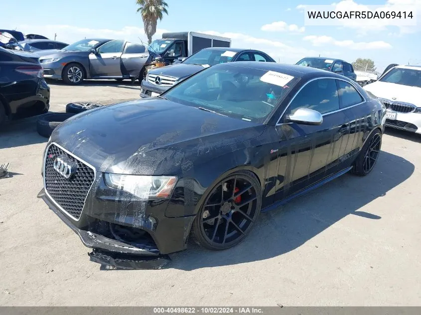 2013 Audi S5 3.0T Premium Plus VIN: WAUCGAFR5DA069414 Lot: 40498622