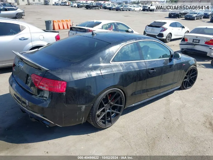 2013 Audi S5 3.0T Premium Plus VIN: WAUCGAFR5DA069414 Lot: 40498622