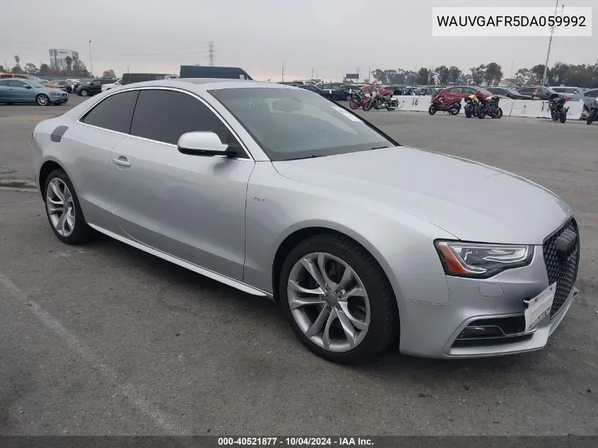 2013 Audi S5 3.0T Premium Plus VIN: WAUVGAFR5DA059992 Lot: 40521877