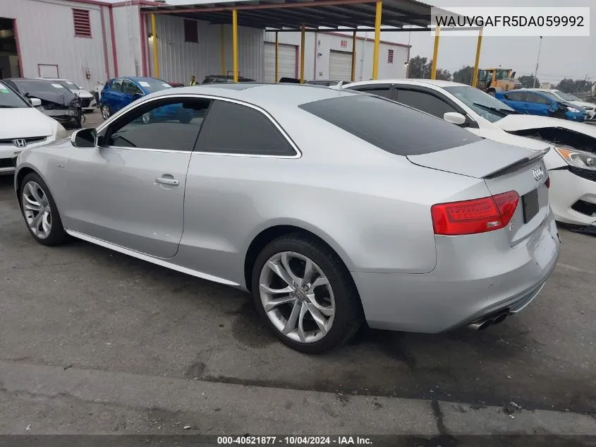 2013 Audi S5 3.0T Premium Plus VIN: WAUVGAFR5DA059992 Lot: 40521877