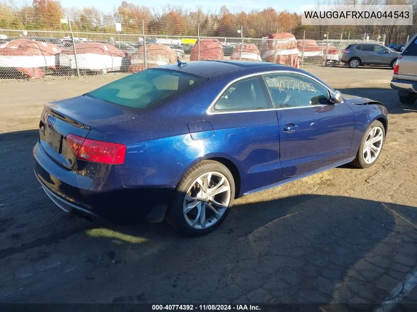 2013 Audi S5 3.0T Premium Plus VIN: WAUGGAFRXDA044543 Lot: 40774392