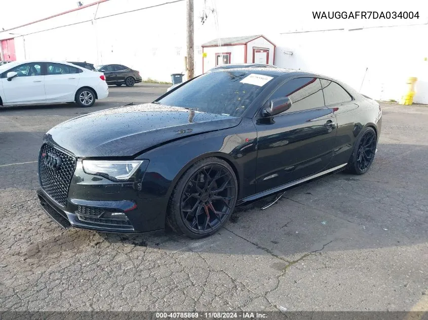 2013 Audi S5 3.0T Premium Plus VIN: WAUGGAFR7DA034004 Lot: 40785869