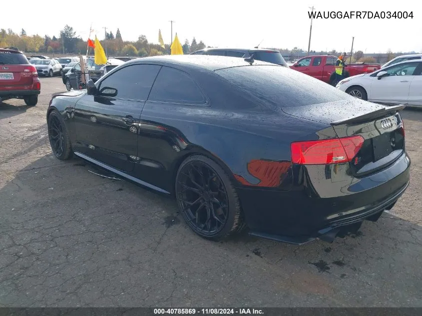 2013 Audi S5 3.0T Premium Plus VIN: WAUGGAFR7DA034004 Lot: 40785869