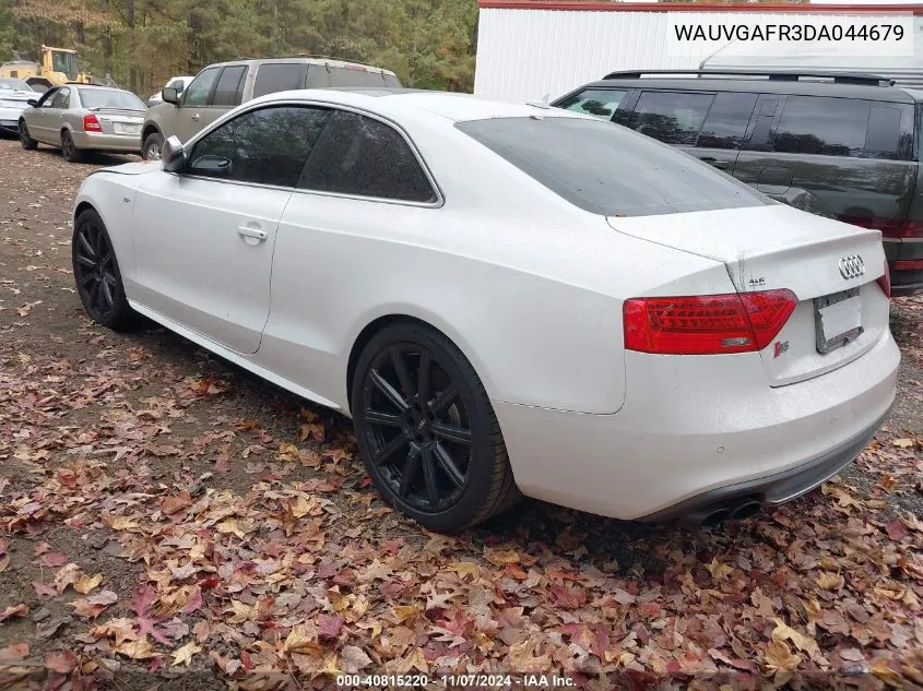 2013 Audi S5 3.0T Premium Plus VIN: WAUVGAFR3DA044679 Lot: 40815220