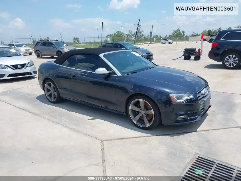 2014 Audi S5 3.0T Premium Plus VIN: WAUVGAFH1EN003601 Lot: 39793840