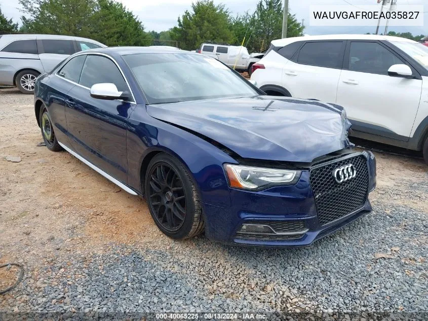 WAUVGAFR0EA035827 2014 Audi S5 3.0T Premium Plus