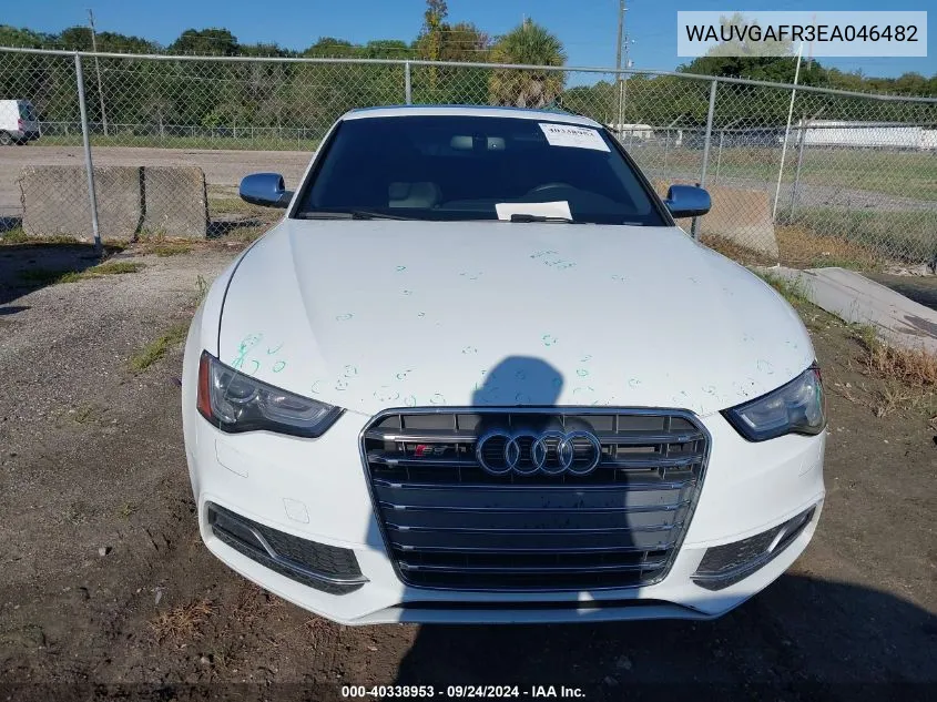 2014 Audi S5 3.0T Premium Plus VIN: WAUVGAFR3EA046482 Lot: 40338953