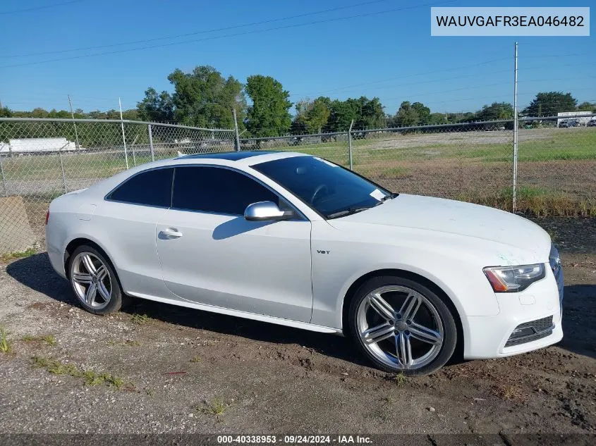 WAUVGAFR3EA046482 2014 Audi S5 3.0T Premium Plus