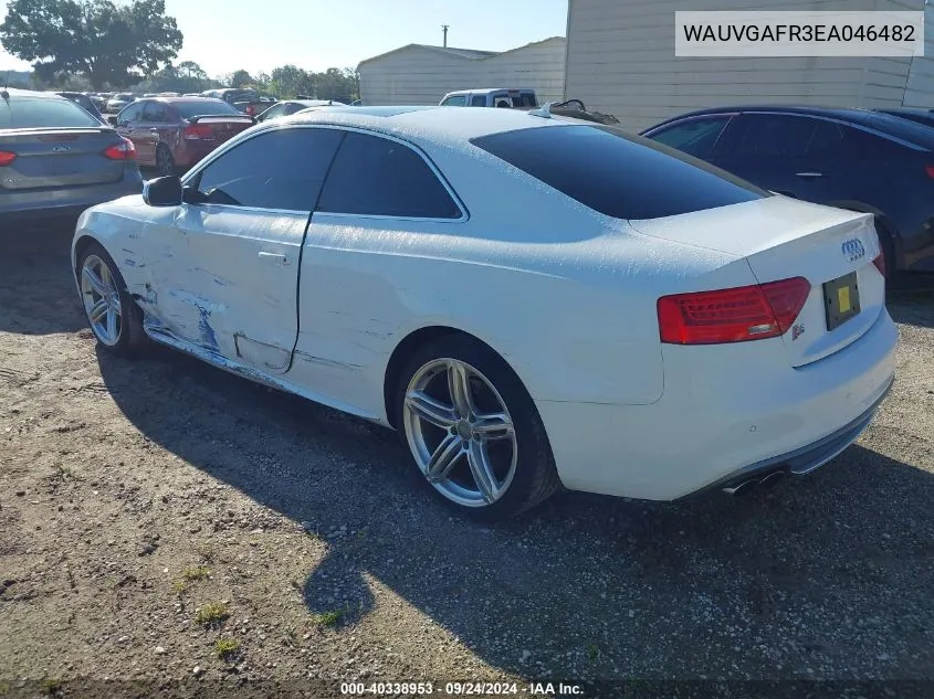 2014 Audi S5 3.0T Premium Plus VIN: WAUVGAFR3EA046482 Lot: 40338953