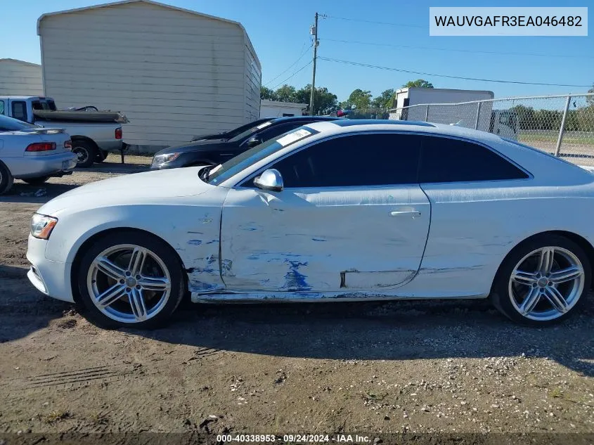 2014 Audi S5 3.0T Premium Plus VIN: WAUVGAFR3EA046482 Lot: 40338953