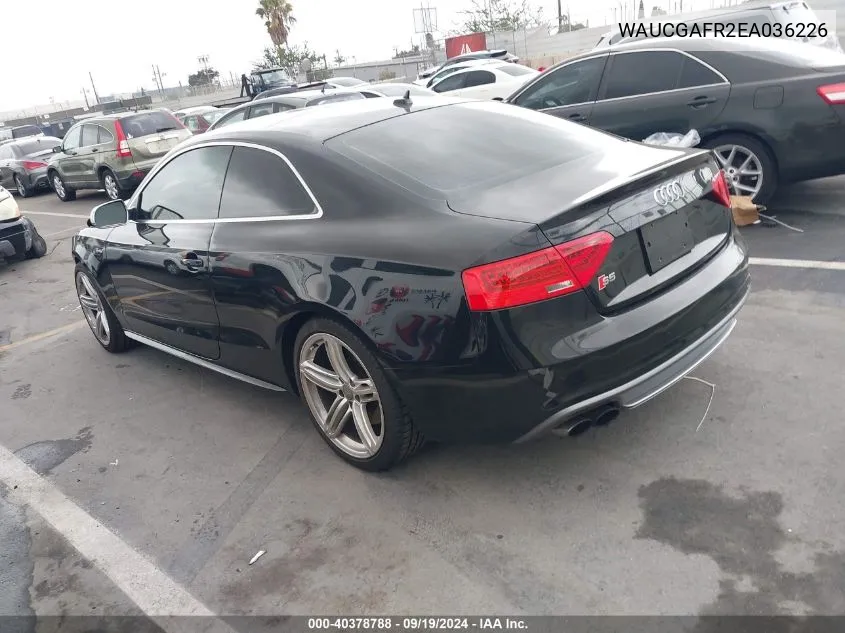 WAUCGAFR2EA036226 2014 Audi S5 3.0T Premium Plus