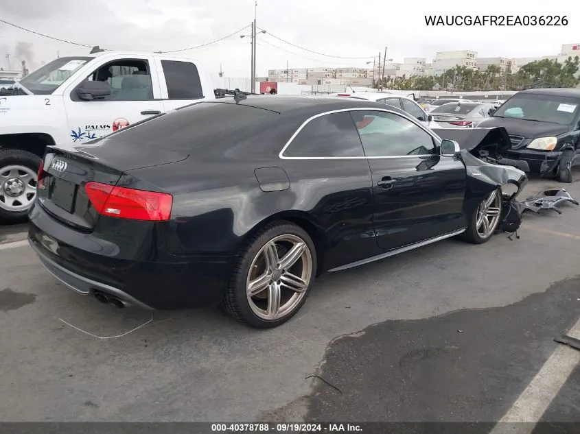 WAUCGAFR2EA036226 2014 Audi S5 3.0T Premium Plus