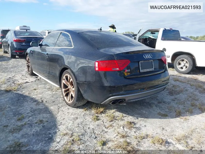 2014 Audi S5 Premium Plus VIN: WAUCGAFR9EA021593 Lot: 40477135