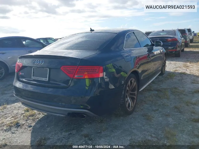 2014 Audi S5 Premium Plus VIN: WAUCGAFR9EA021593 Lot: 40477135