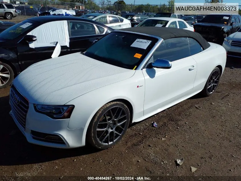 WAUCGAFH4EN003373 2014 Audi S5 3.0T Premium Plus