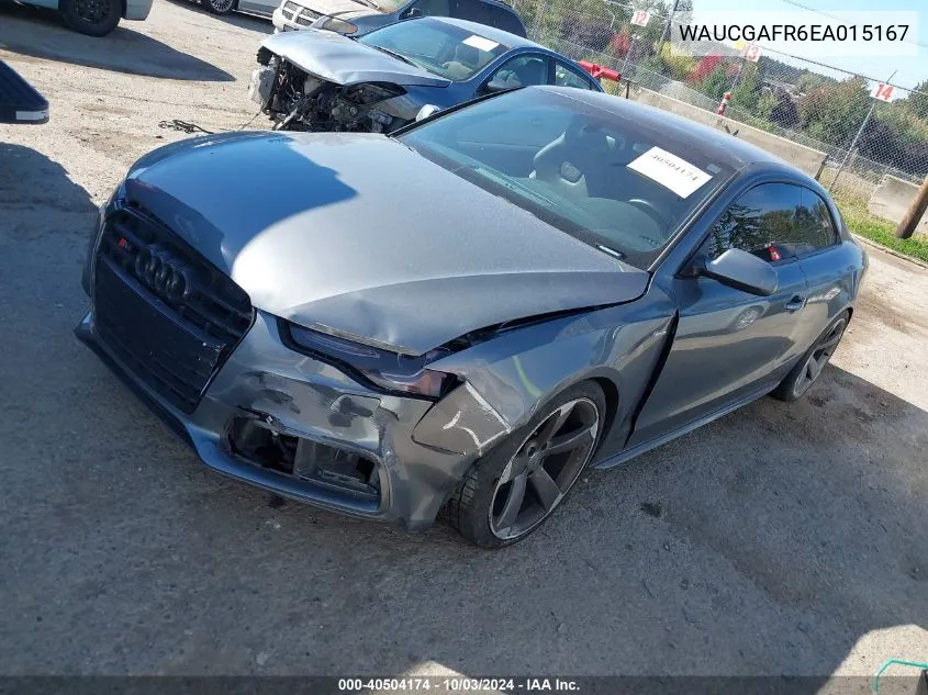 2014 Audi S5 3.0T Premium Plus VIN: WAUCGAFR6EA015167 Lot: 40504174