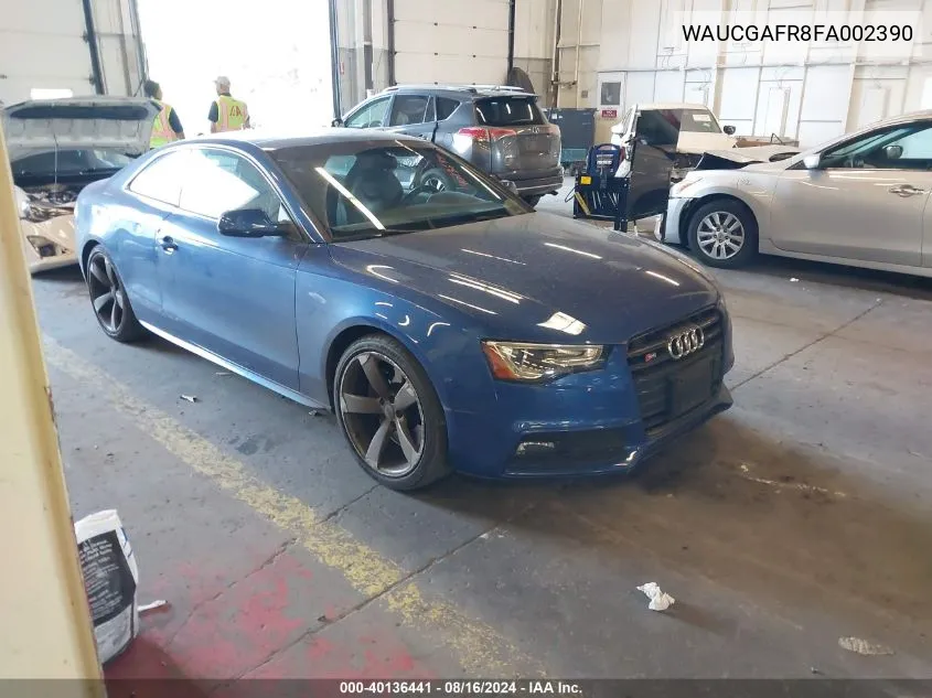 2015 Audi S5 3.0T Premium Plus VIN: WAUCGAFR8FA002390 Lot: 40136441