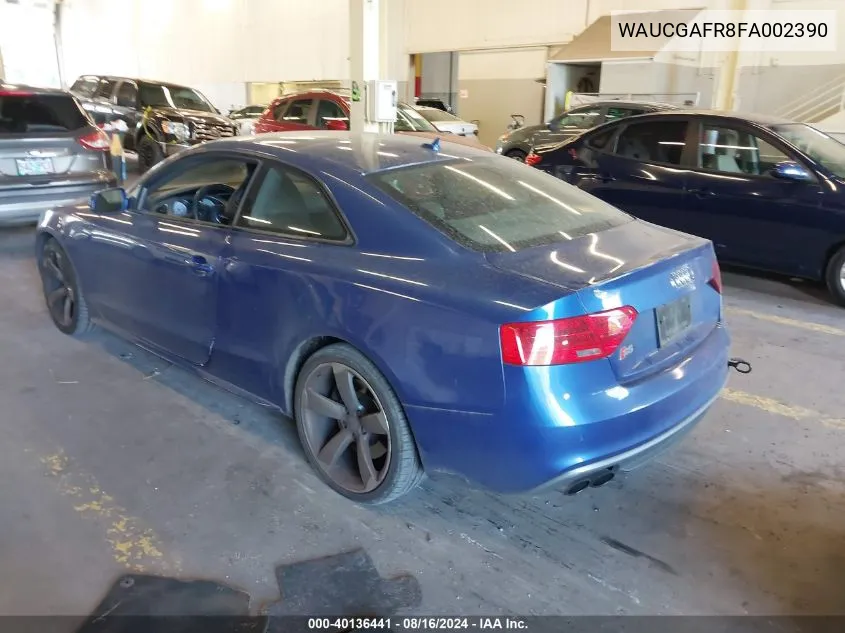 WAUCGAFR8FA002390 2015 Audi S5 3.0T Premium Plus