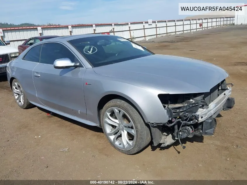 WAUCGAFR5FA045424 2015 Audi S5 3.0T Premium Plus