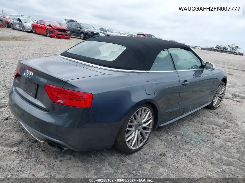 WAUCGAFH2FN007777 2015 Audi S5 Premium Plus