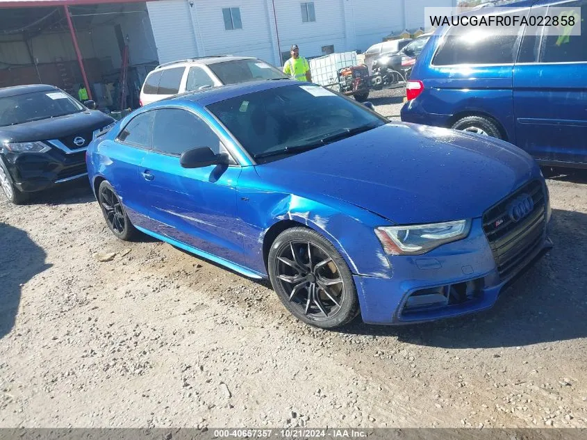 2015 Audi S5 3.0T Premium Plus VIN: WAUCGAFR0FA022858 Lot: 40657357