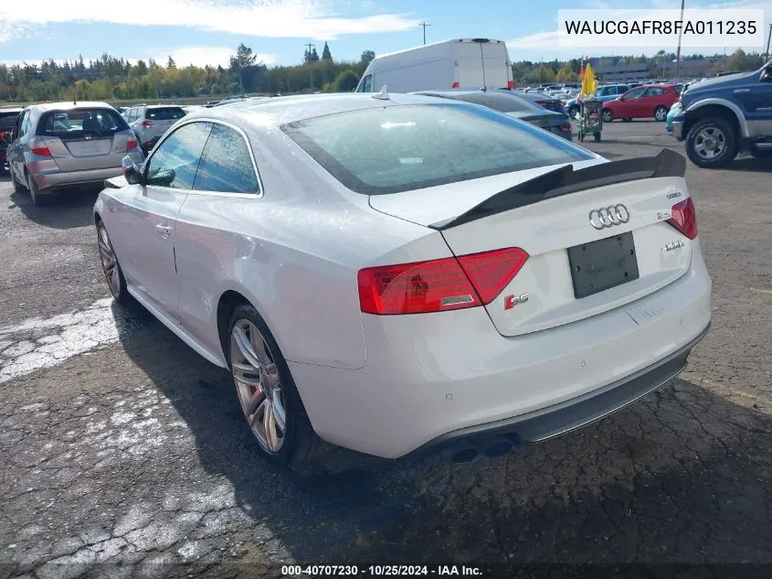 2015 Audi S5 3.0T Premium Plus VIN: WAUCGAFR8FA011235 Lot: 40707230