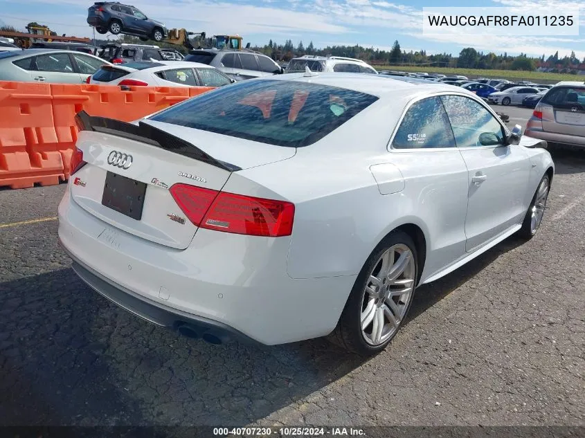 2015 Audi S5 3.0T Premium Plus VIN: WAUCGAFR8FA011235 Lot: 40707230