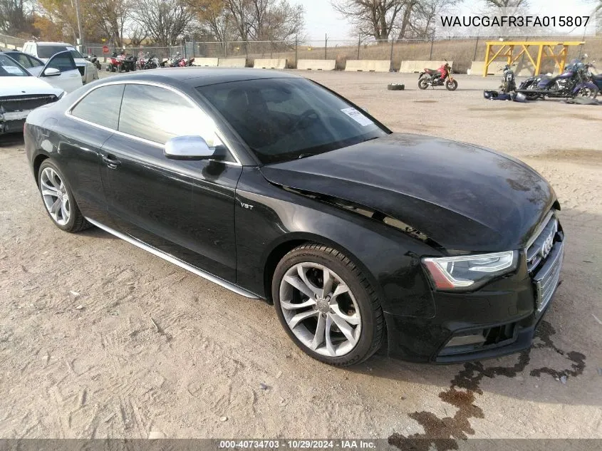 2015 Audi S5 3.0T Premium Plus VIN: WAUCGAFR3FA015807 Lot: 40734703