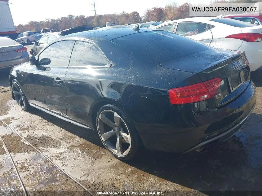 2015 Audi S5 3.0T Premium Plus VIN: WAUCGAFR9FA030067 Lot: 40748677