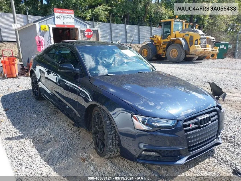 2016 Audi S5 3.0T Premium Plus VIN: WAUC4AFR3GA056433 Lot: 40389121