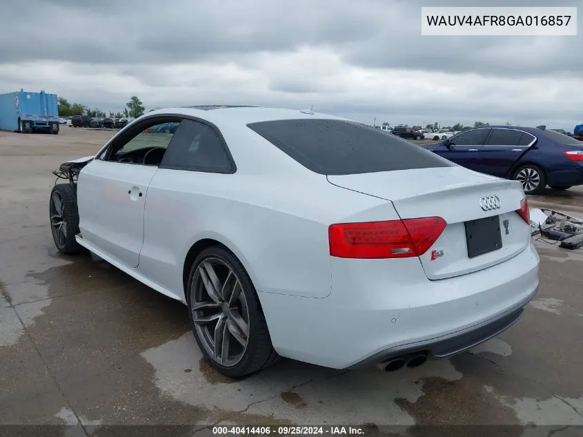 WAUV4AFR8GA016857 2016 Audi S5 3.0T Premium Plus