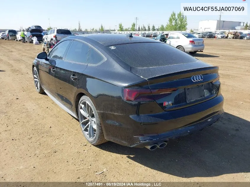 WAUC4CF55JA007069 2018 Audi S5 Prestige