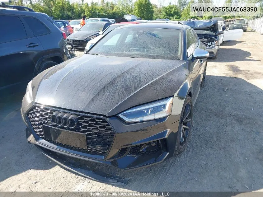 WAUC4CF55JA068390 2018 Audi S5 Sportback