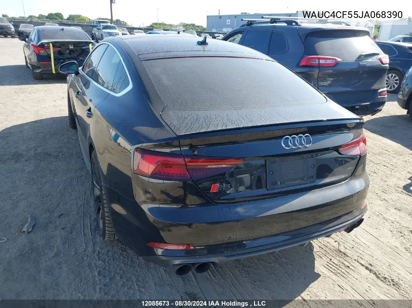 WAUC4CF55JA068390 2018 Audi S5 Sportback