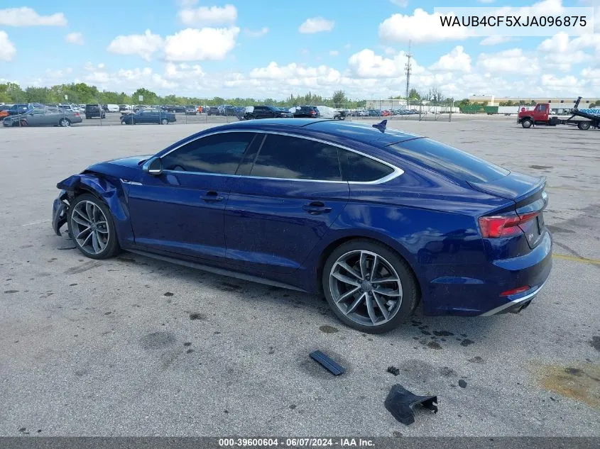 WAUB4CF5XJA096875 2018 Audi S5 3.0T Premium Plus