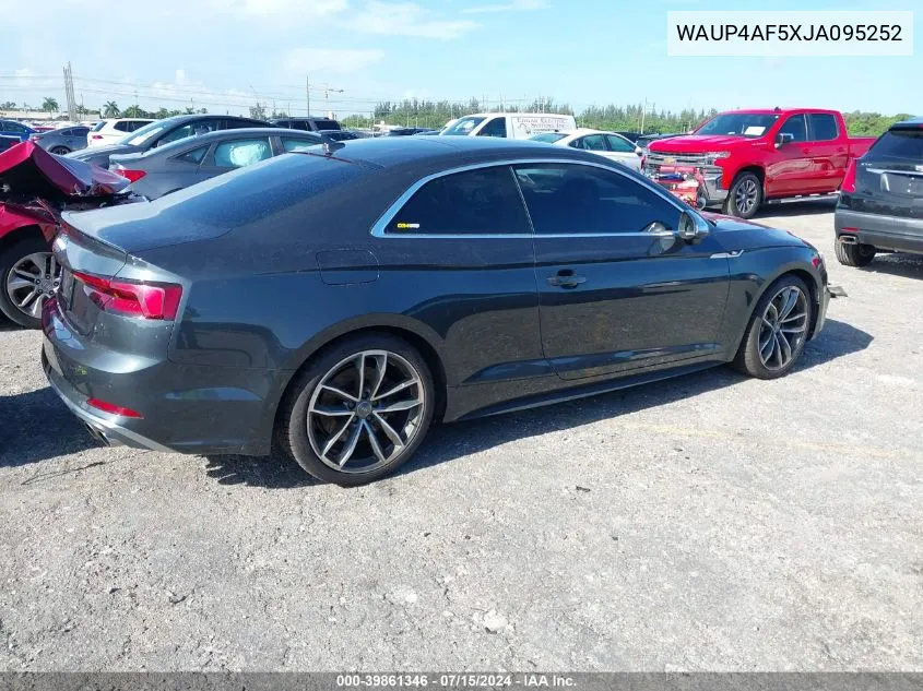 WAUP4AF5XJA095252 2018 Audi S5 3.0T Premium Plus