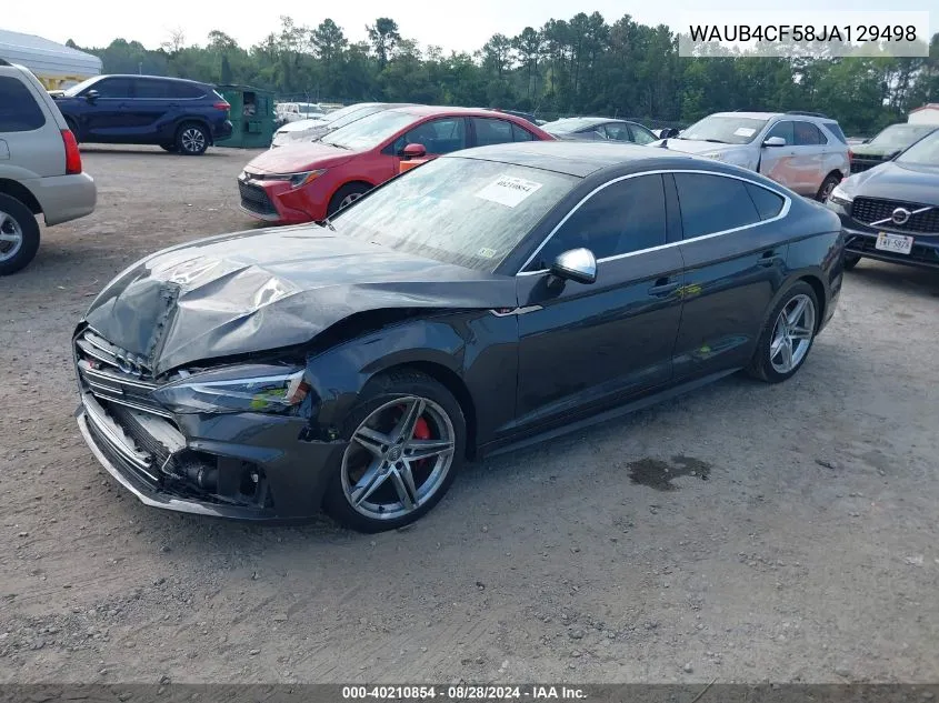 WAUB4CF58JA129498 2018 Audi S5 3.0T Premium Plus