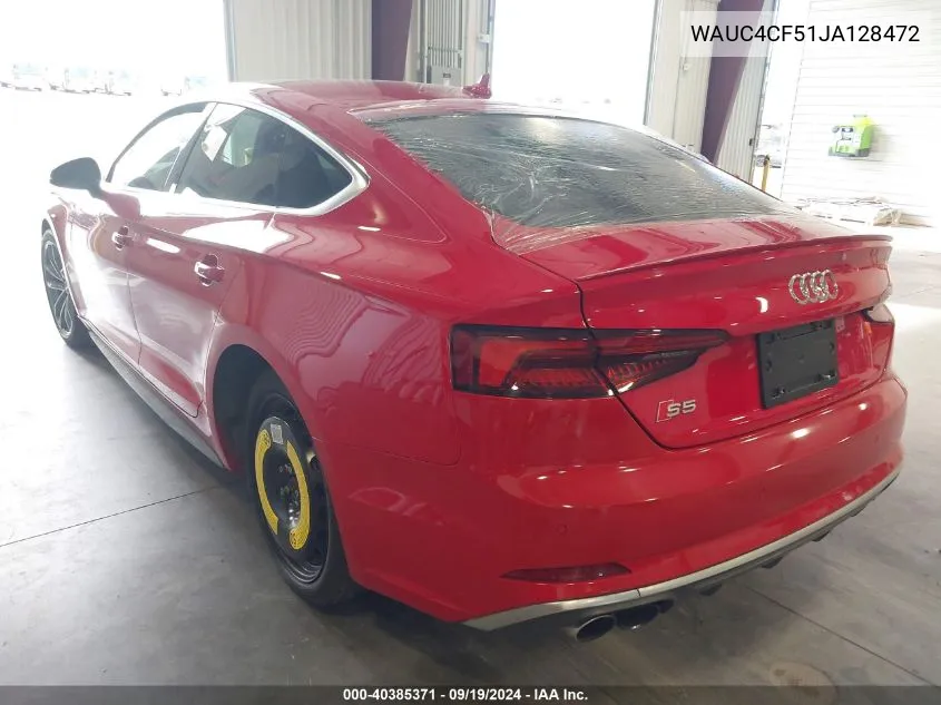 WAUC4CF51JA128472 2018 Audi S5 3.0T Premium Plus