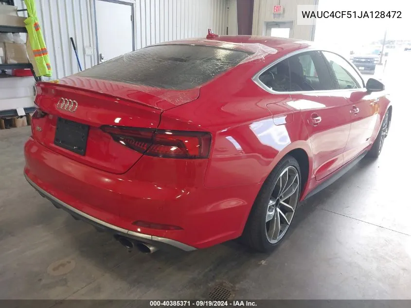 WAUC4CF51JA128472 2018 Audi S5 3.0T Premium Plus