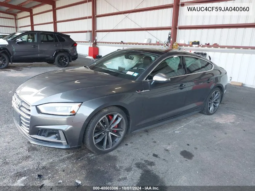 WAUC4CF59JA040060 2018 Audi S5 Prestige