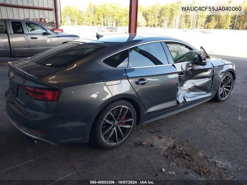 WAUC4CF59JA040060 2018 Audi S5 Prestige