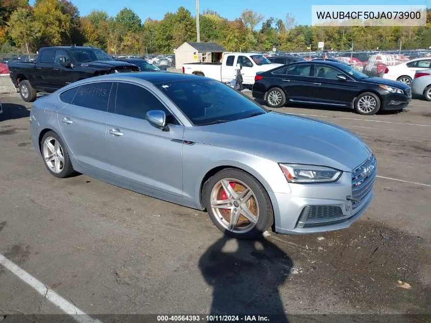 2018 Audi S5 3.0T Premium Plus VIN: WAUB4CF50JA073900 Lot: 40564393