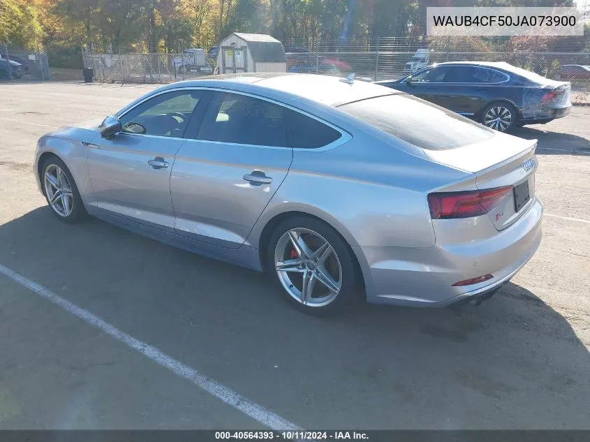 2018 Audi S5 3.0T Premium Plus VIN: WAUB4CF50JA073900 Lot: 40564393