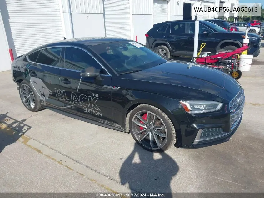 2018 Audi S5 3.0T Premium Plus VIN: WAUB4CF56JA055613 Lot: 40628017