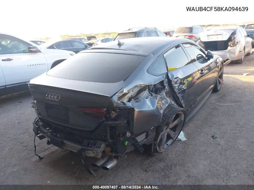 WAUB4CF58KA094639 2019 Audi S5 3.0T Premium