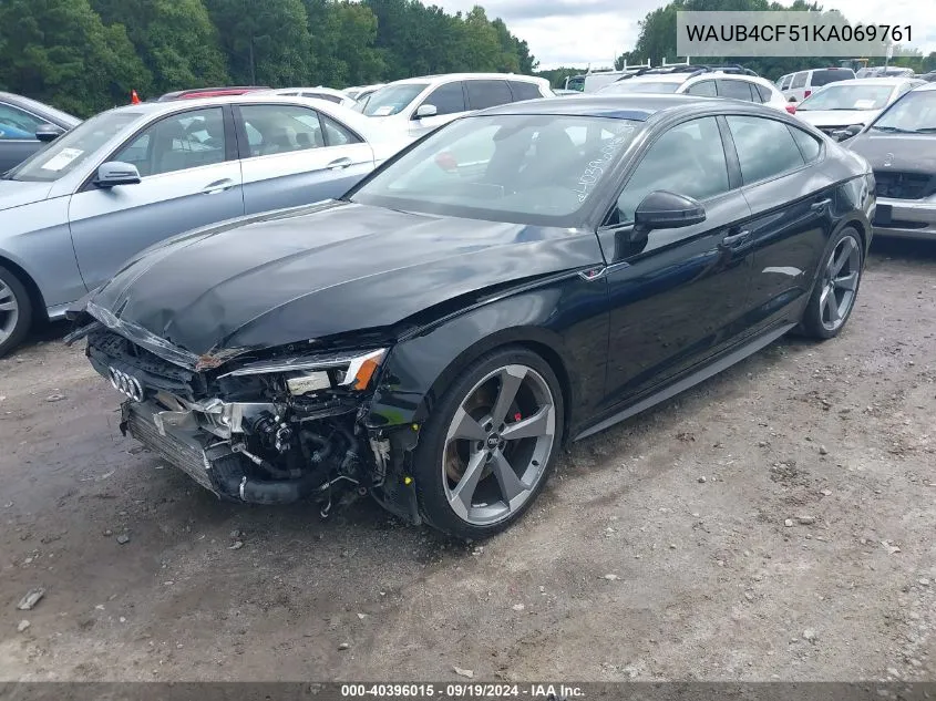 WAUB4CF51KA069761 2019 Audi S5 3.0T Premium