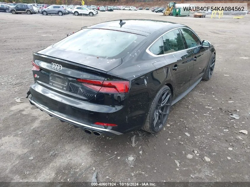 WAUB4CF54KA084562 2019 Audi S5 3.0T Premium