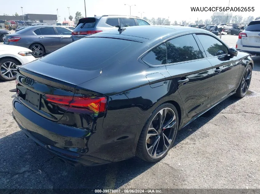 2023 Audi S5 Sportback Premium Plus Tfsi Quattro Tiptronic VIN: WAUC4CF56PA062655 Lot: 39578007